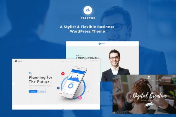 响应式创业项目网站WordPress主题模板 StartUp – Responsive Multi-Purpose WordPress Theme