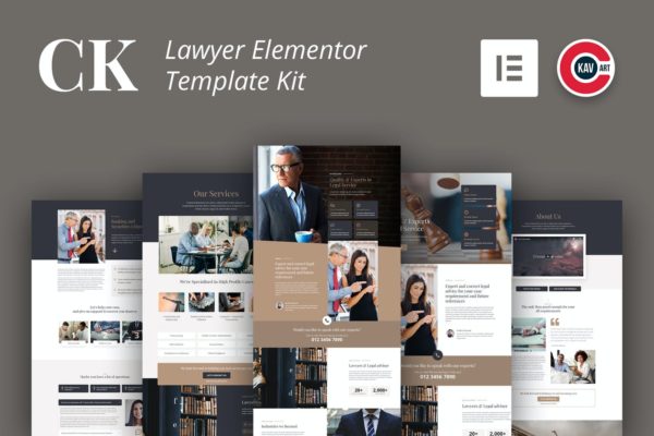 顶级律师事务所/律师网站设计WP模板 CK – Lawyer Template Kit