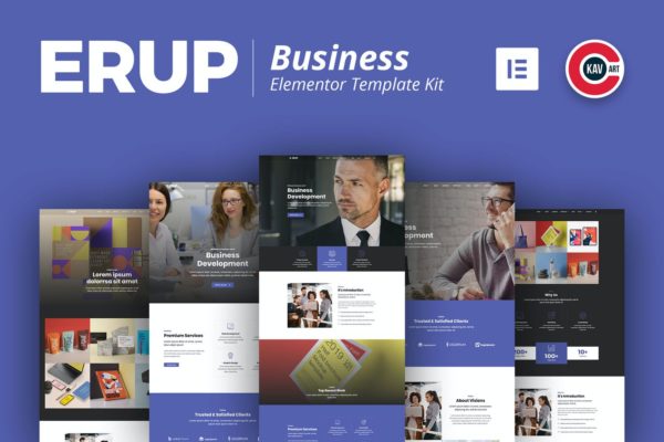 企业咨询服务公司WP网站Elementor模板套件 Erup – Business Template Kit