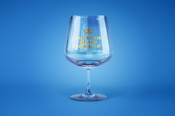葡萄酒和鸡尾酒杯品牌标签设计样机 Wine and Cocktail Glass Mockup