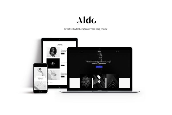 基于古腾堡设计的WordPress创意博客主题 Aldo