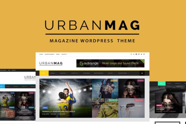 WordPress新闻杂志类博客主题模板 Urban Mag – News & Magazine WordPress Theme