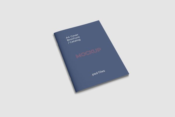 A4企业宣传册封面设计样机模板 A4 Brochure Cover Mockup