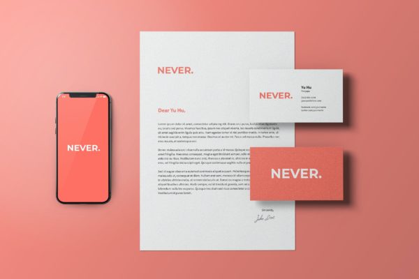 企业品牌VI设计文具样机模板 Stationery Mockup