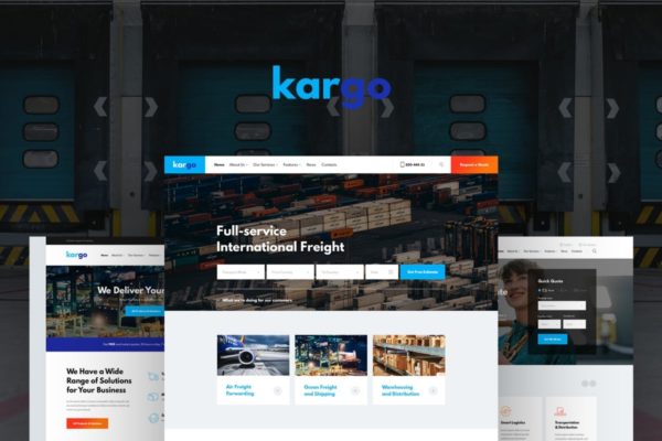 物流运输行业WordPress企业主题模板 Kargo