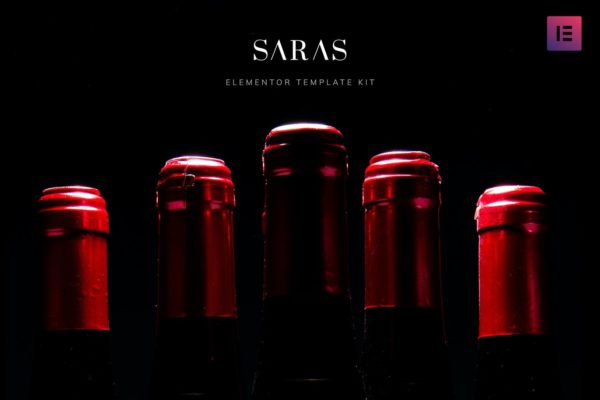 葡萄酒品牌官网WordPress模板[for Elementor] Saras – Wine Template Kit