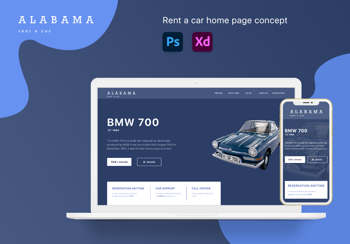 Rent a Car Home Page