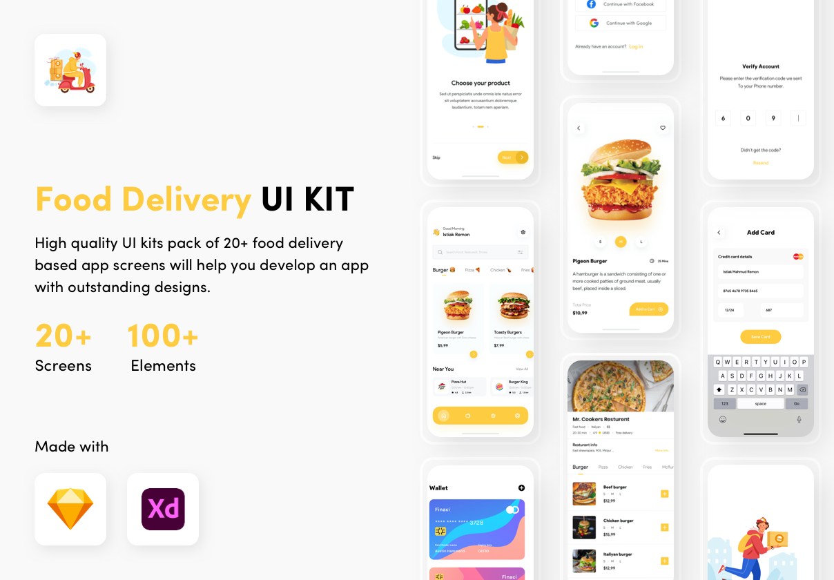 Khuda Lagce – Food delivery App UI KIT