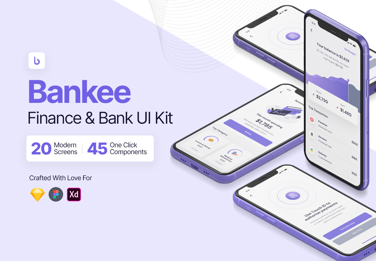 Bankee Finance & Wallet UI Kit