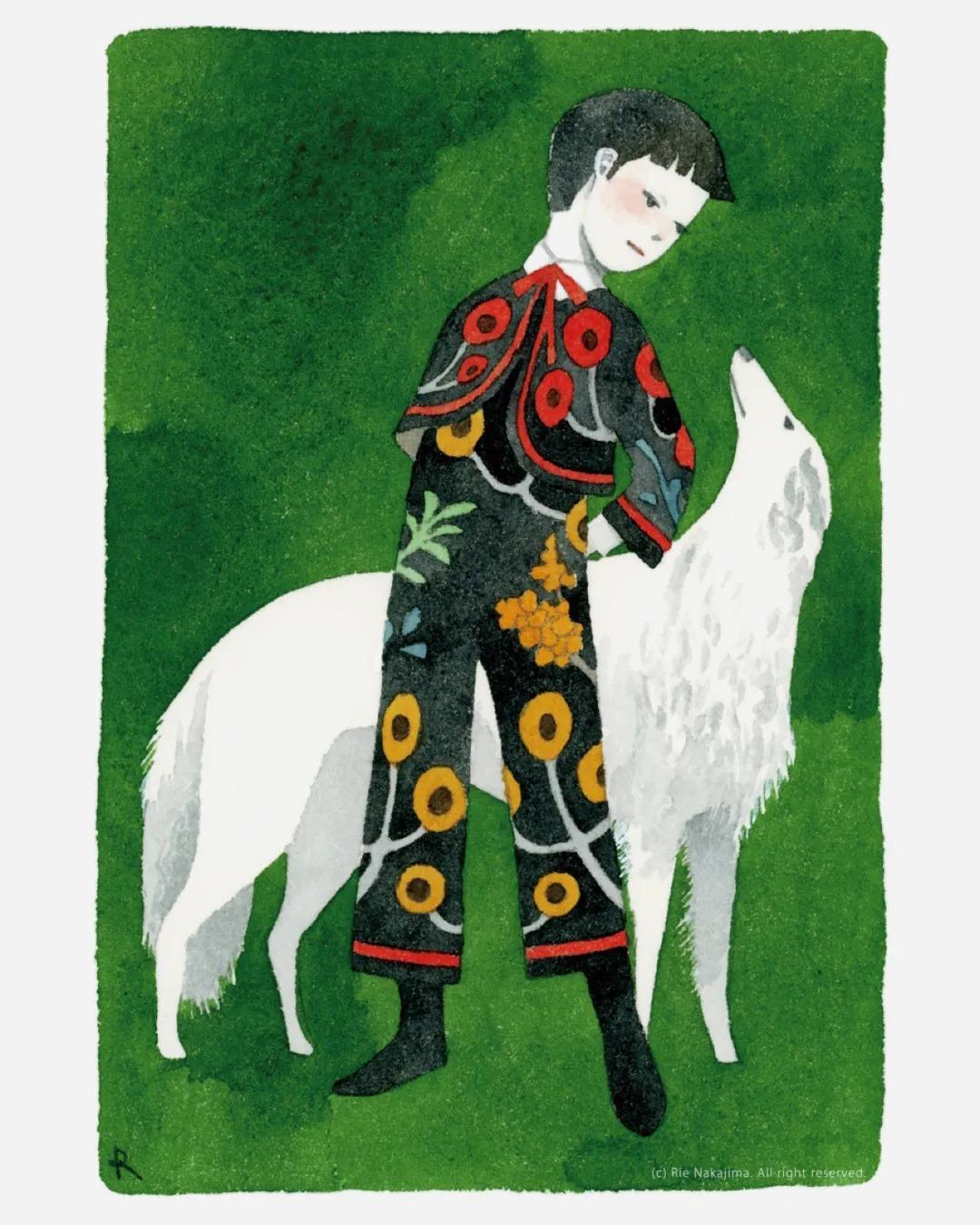 清新静谧！日本插画师中岛梨绘(Rie Nakajima)作品欣赏