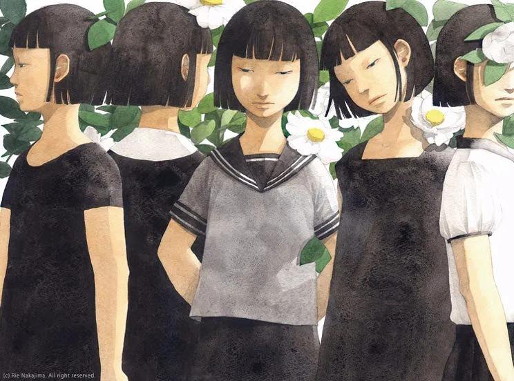 清新静谧！日本插画师中岛梨绘(Rie Nakajima)作品欣赏
