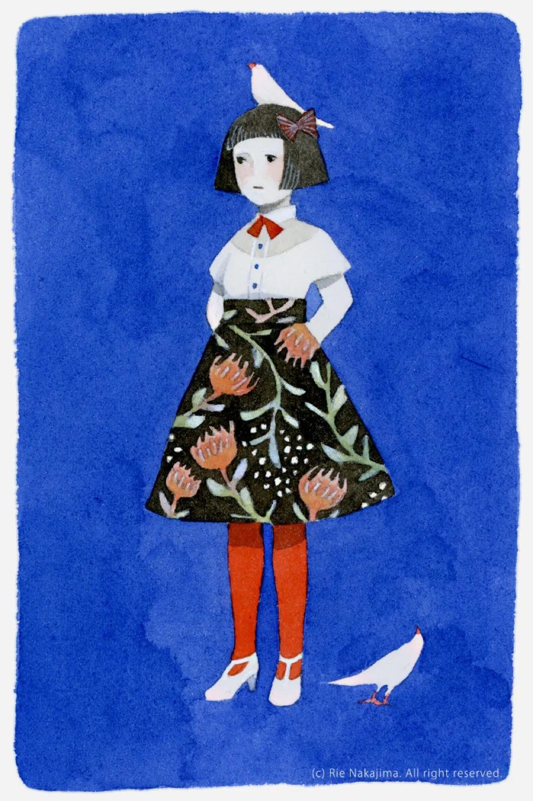 清新静谧！日本插画师中岛梨绘(Rie Nakajima)作品欣赏