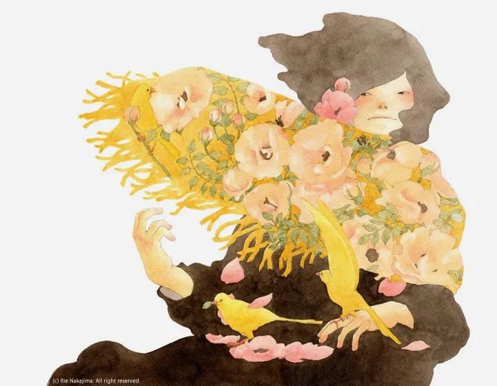 清新静谧！日本插画师中岛梨绘(Rie Nakajima)作品欣赏