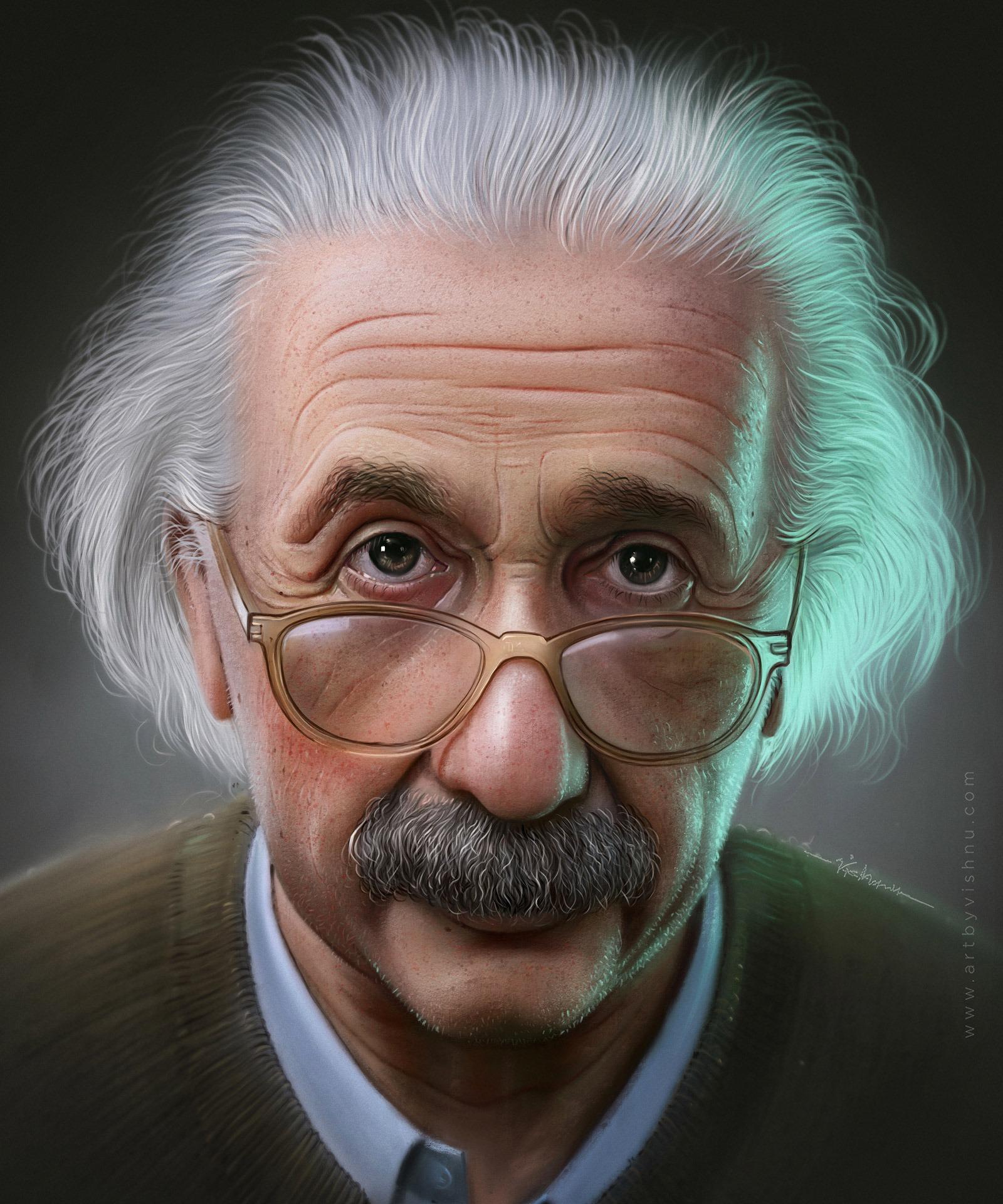 Vishnu照片级的肖像插画作品