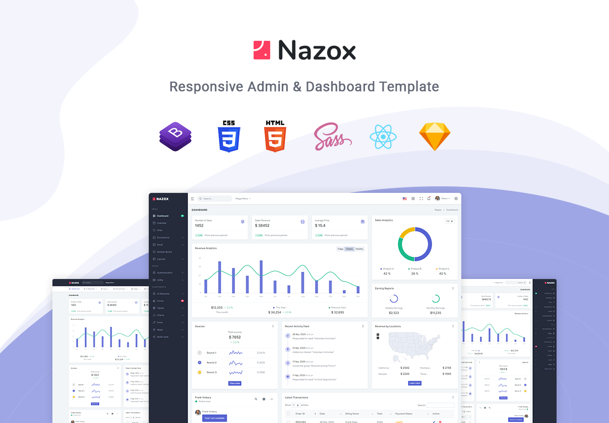 Nazox – React Admin & Dashboard