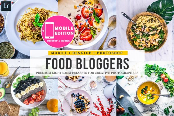美食博客专用食物照片Lightroom预设 Food Blogger Lightroom Presets
