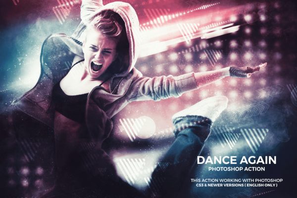 创意摄影照片特效处理PS动作 Dance Again Photoshop Action