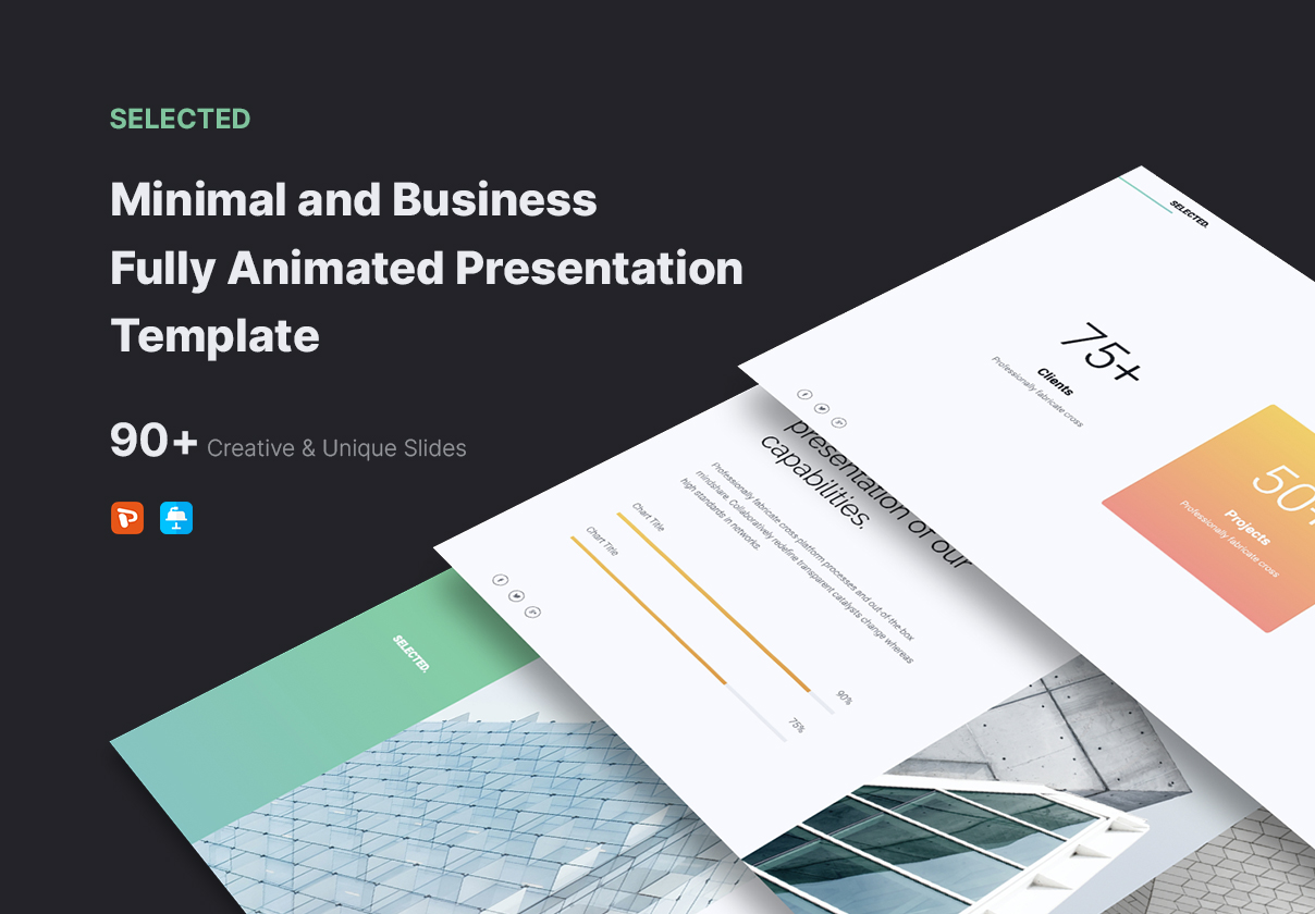 SELECTED – Minimal Presentation Template