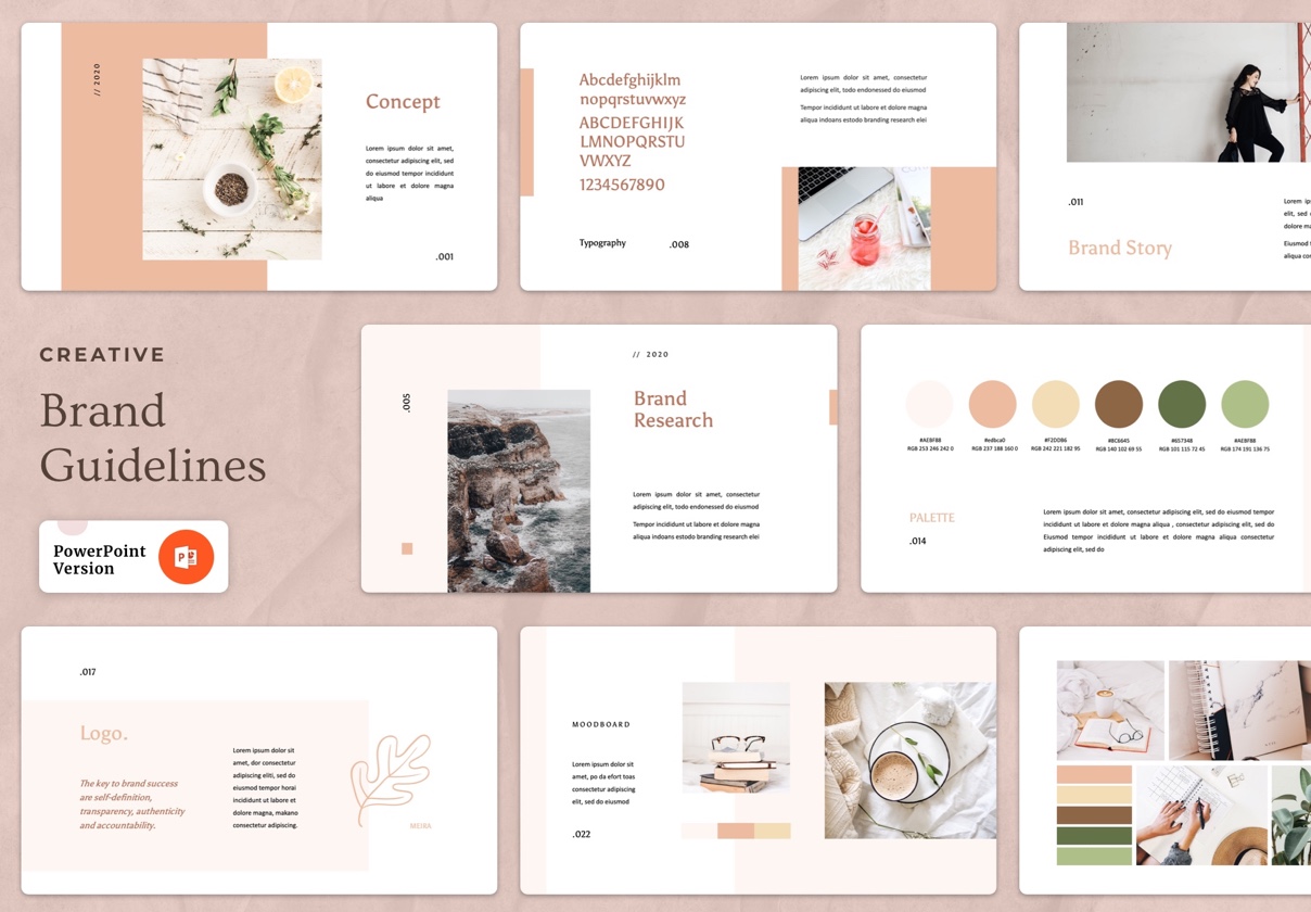Minimal Brand Guideline – Powerpoint