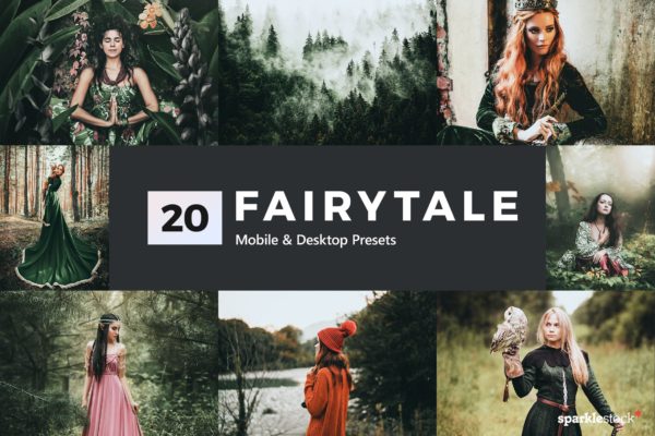 20款唯美“精灵世界”童话电影同款LR预设 20 Fairytale Lightroom Presets & LUTs
