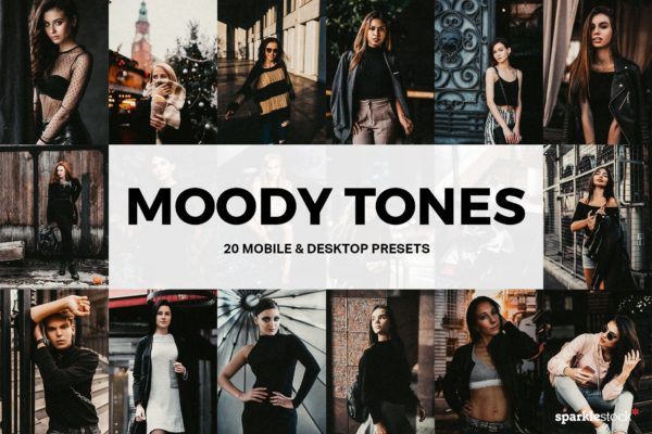 20种Moody电影色调Lightroom预设下载 20 Moody Tones Lightroom Presets and LUTs