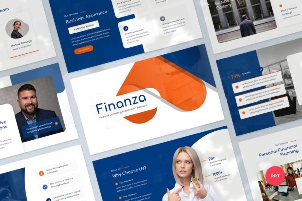 投资＆金融主题演示PowerPoint模板下载 Investment & Finance Powerpoint Template