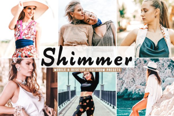 红色辉光温暖色调摄影调色效果优化LR预设 Shimmer Mobile & Desktop Lightroom Presets