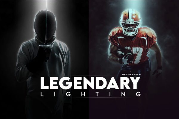 传奇夺目亮白运动打光灯闪光绚丽Photoshop动作 Legendary Light Photoshop Action