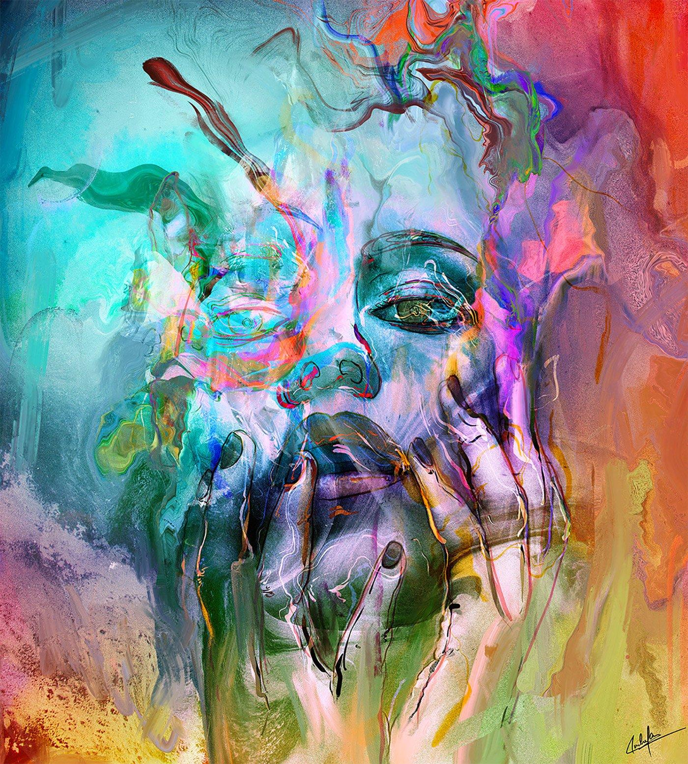 炫目的色彩，Archan Nair人物插画作品