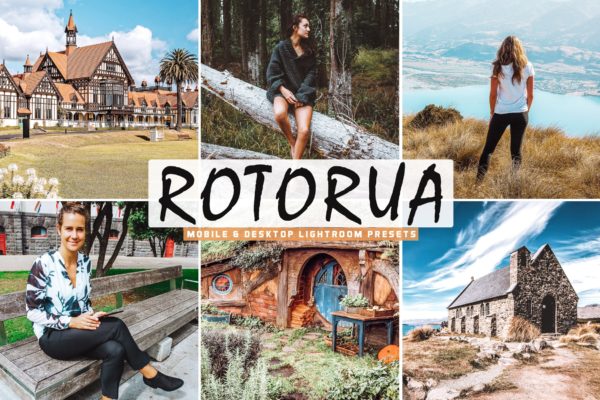 色彩增强室外摄影Lightroom加工预设 Rotorua Mobile & Desktop Lightroom Presets