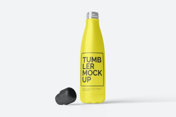 保温水瓶包装设计样机模板 Tumbler Mockup