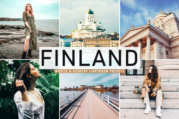 明亮强对比度穆迪色调后期照片处理Lightroom预设 Finland Mobile & Desktop Lightroom Presets