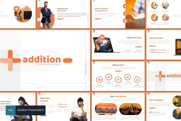 企业精英招聘Keynote幻灯片模板 Addition – Keynote Template