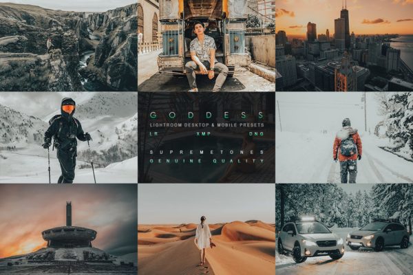 褪色青黄色调摄影后期Lightroom预设 Goddess Lightroom Presets