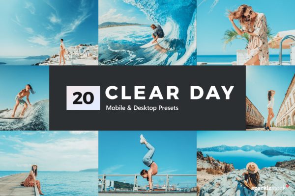 20款晴天海景海滩摄影后期修图LR预设 20 Clear Day Lightroom Presets and LUTs