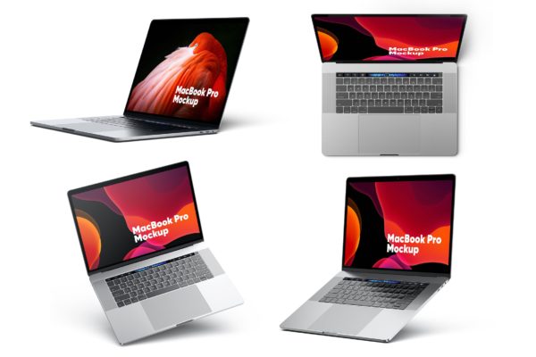 MacBook Pro笔记本电脑屏幕演示样机集 MacBook Pro Mockups Set