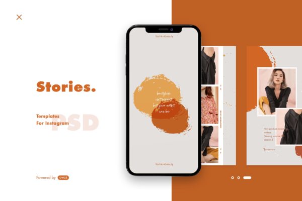 高端品牌服装推广Instagram故事社交模板 Instagram Story Template