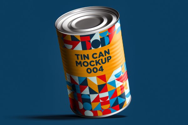 金属锡罐奶粉罐包装设计样机模板v4 Tin Can Mockup 004