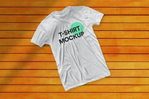 T恤平铺效果图展示样机模板v10 T-Shirt Mockup 10