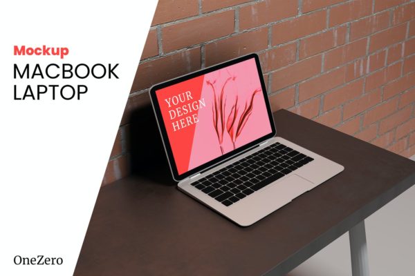 逼真的Macbook笔记本电脑样机 Macbook Laptop Mockup