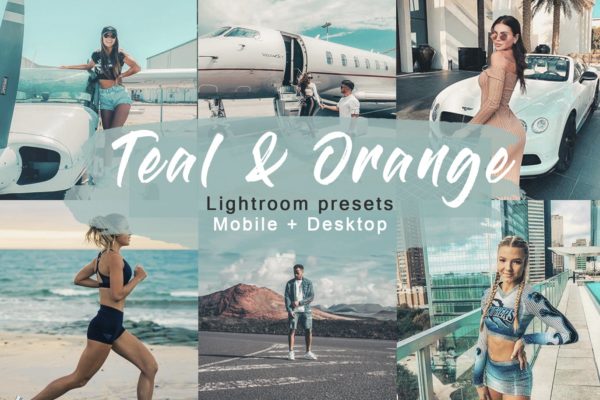 时髦蓝彩色照片滤镜Lightroom预设V.1 Teal & Orange | Lightroom Presets Vol.1