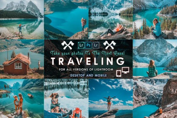 晴天户外旅游摄影后期修图LR预设 Travel Lightroom Presets ( Mobile & Desktop )