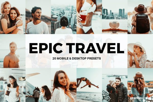 20种顶级旅行摄影照片后期处理调色LR预设 20 Epic Travel Lightroom Presets and LUTs