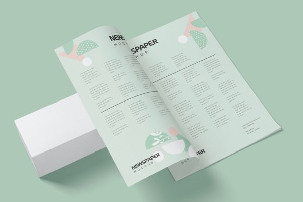 报纸印刷广告设计样机素材 Newspaper Advert Mockups