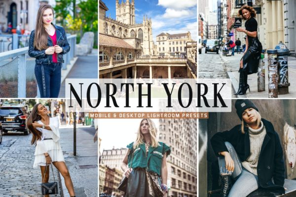 增强自然色调照片后期处理滤镜Lightroom预设 North York Mobile & Desktop Lightroom Presets