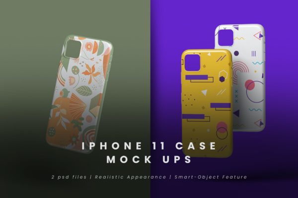 iPhone 11保护壳图案设计样机 iPhone 11 Case Mock-Ups
