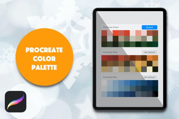 圣诞节主题Procreate调色板素材 Procreate Palette – Christmas