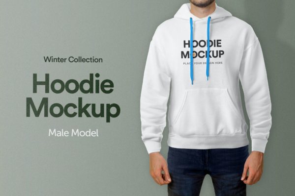 真人模特连帽衫设计样机模板v1 Hoodie Mockup Vol 01