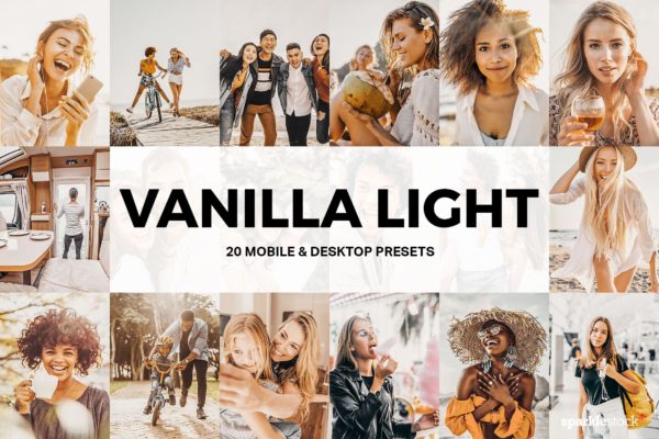 20款唯美褪色人物摄影后期Lightroom预设 20 Vanilla Light Lightroom Presets and LUTs
