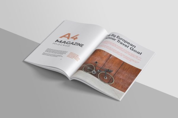 画册杂志内页版式设计样机模板v4 Magazine Mockup V.4